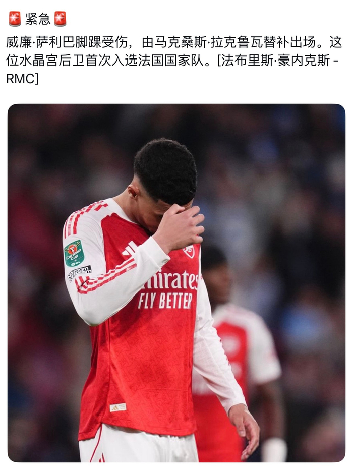 阿森纳两大中卫暂别赛场专注备战